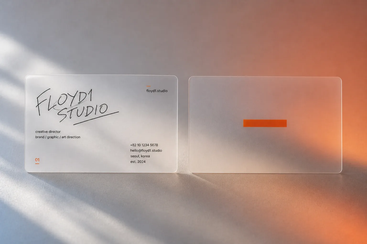 FLOYD1 Studio 명함 디자인