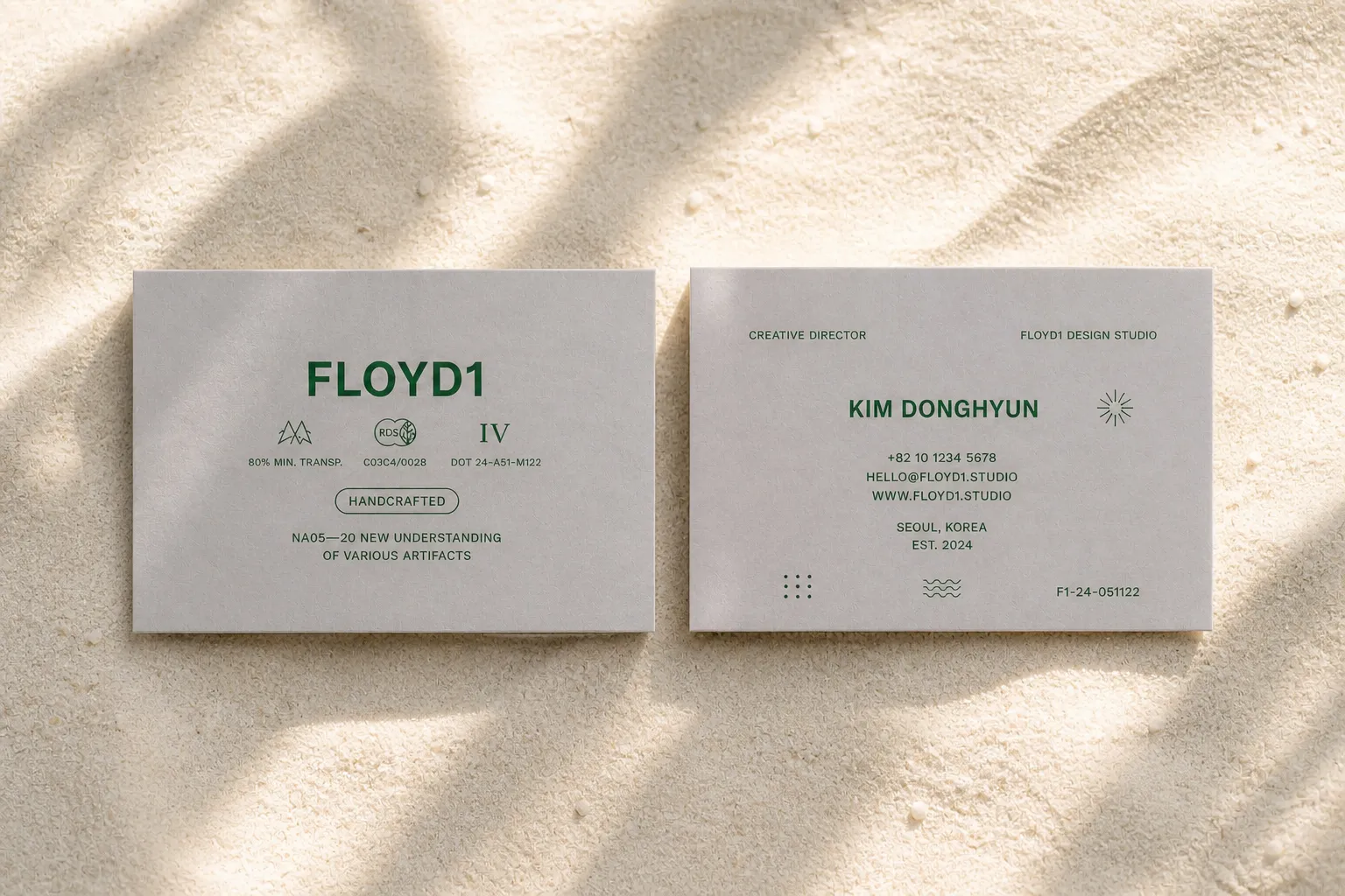 FLOYD1 · KIM DONGHYUN 명함 디자인