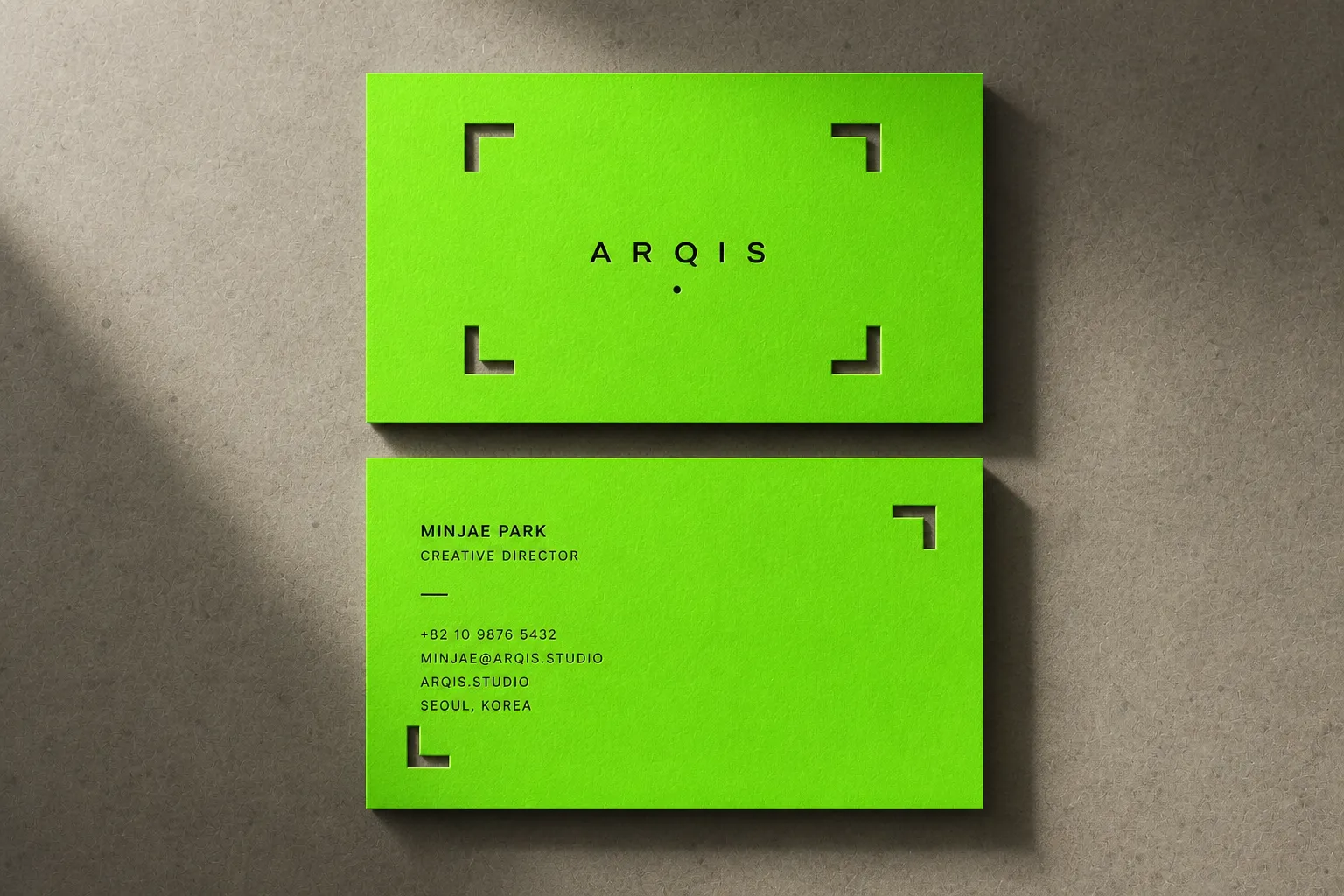 ARQIS 명함 디자인